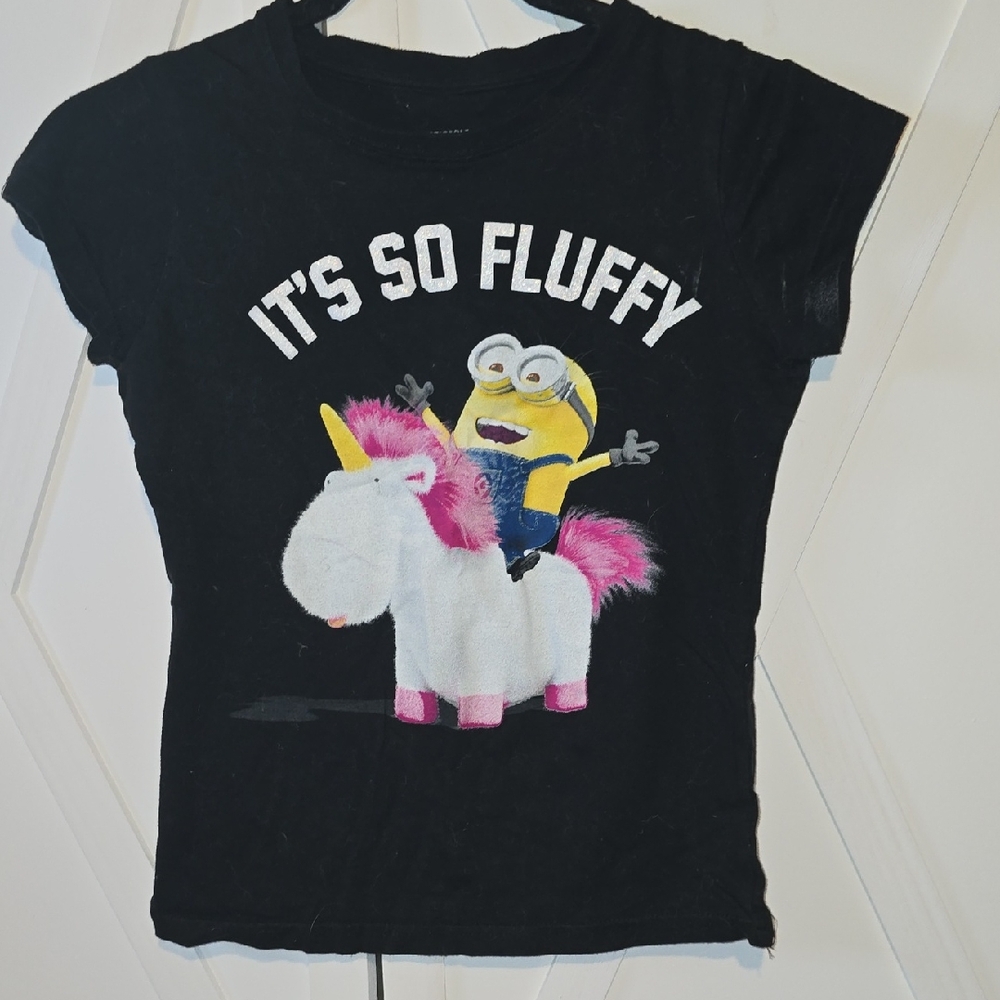 Universal "It's So Fluffy" Minion Unicorn Tee